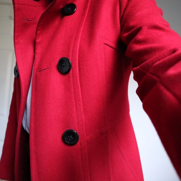 Gorgeous red wool coat, RW&Co - Picture 2 of 6